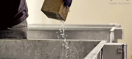 عمل آوری نمونه های بتنی