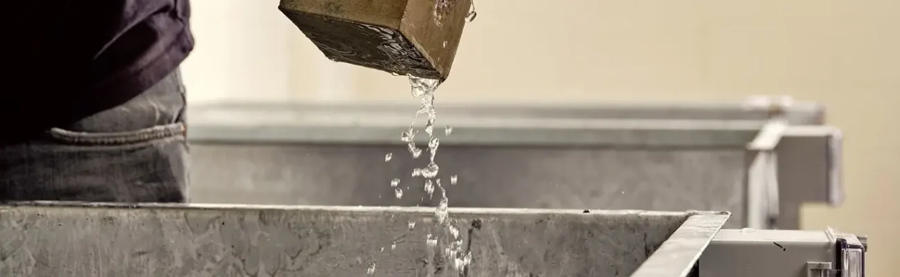 عمل آوری نمونه های بتنی